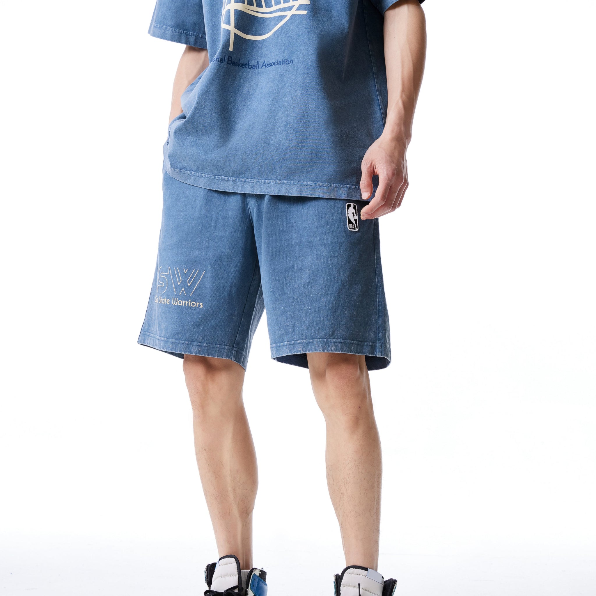 【NBA Collection】金州勇士隊休閒短褲