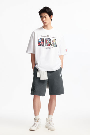 洛杉磯湖人隊鬆緊腰短褲