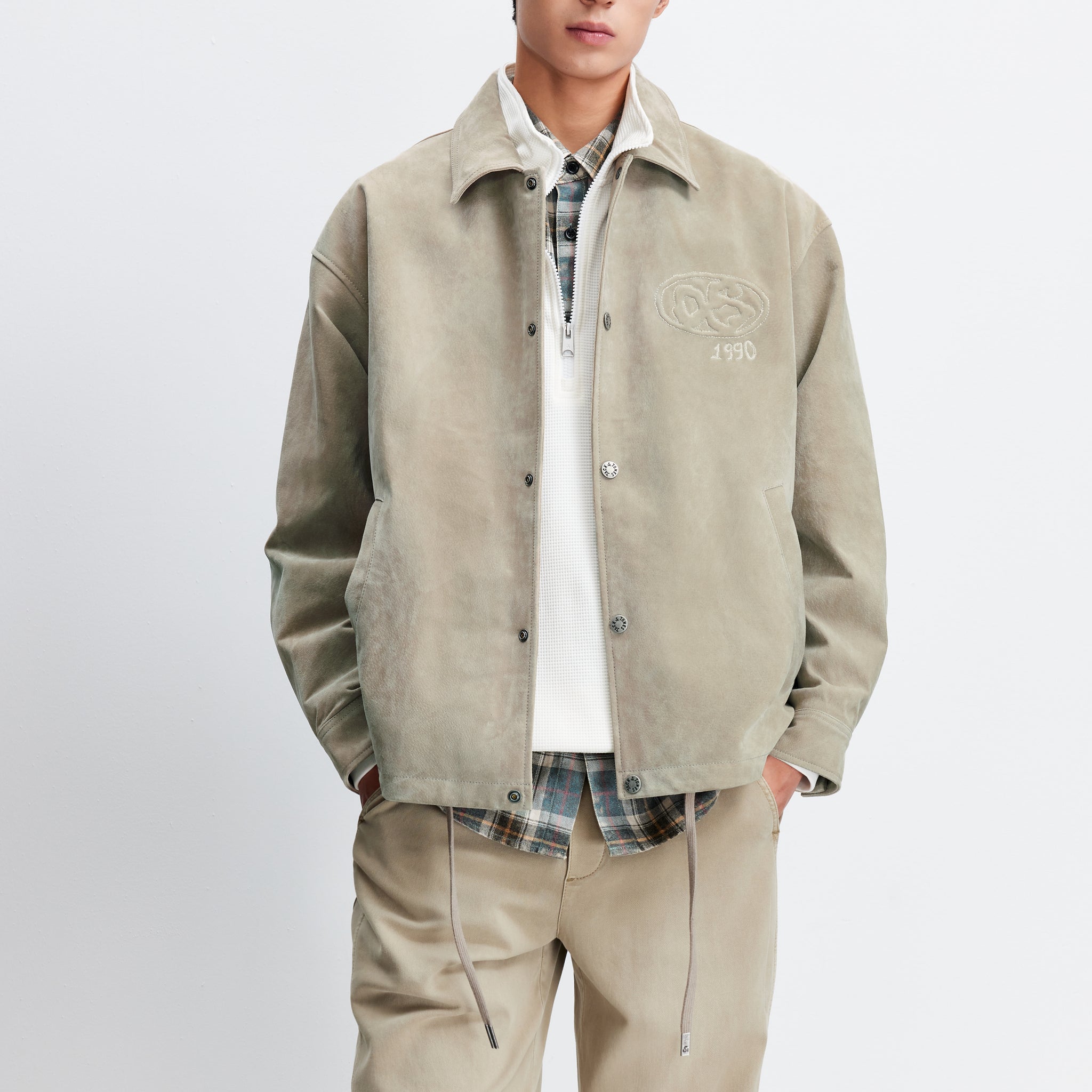 ORIGINALS系列翻領麂皮外套