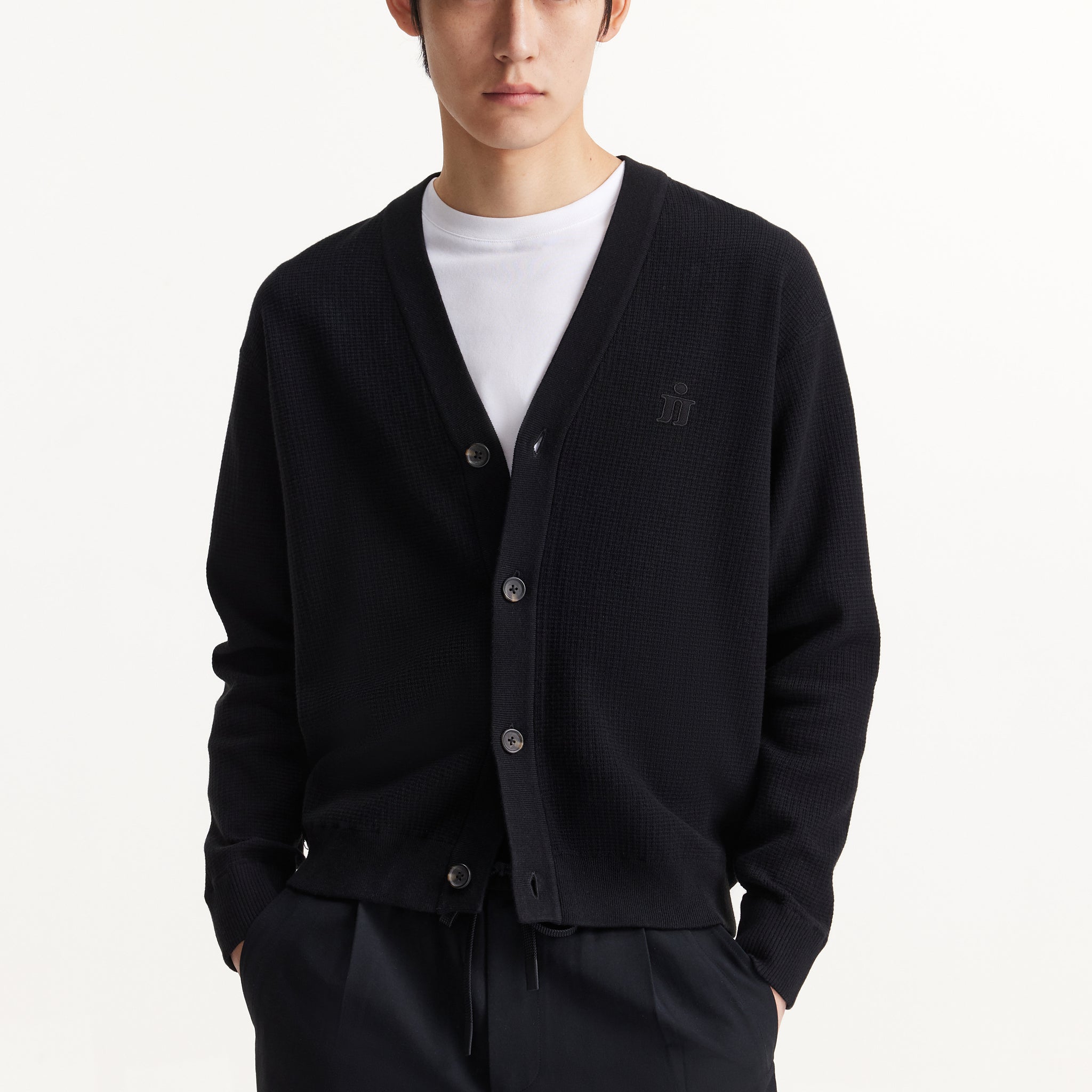 SMART系列簡約開襟毛衣