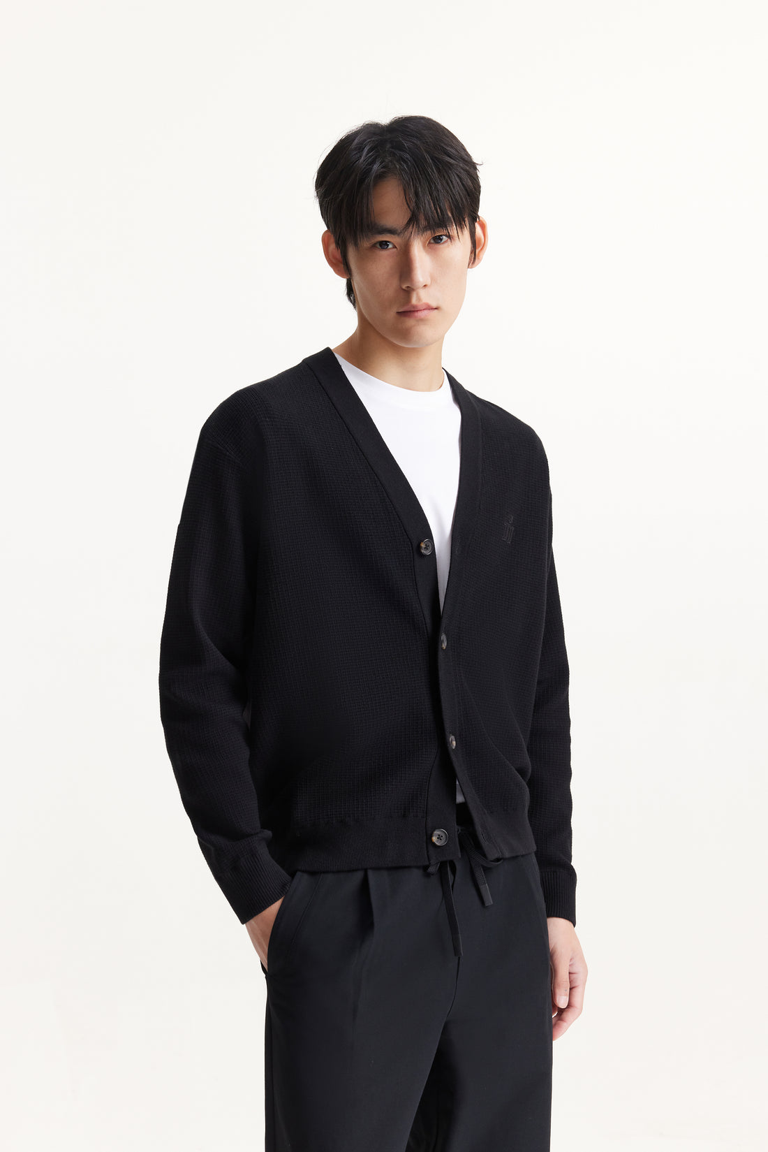 SMART系列簡約開襟毛衣