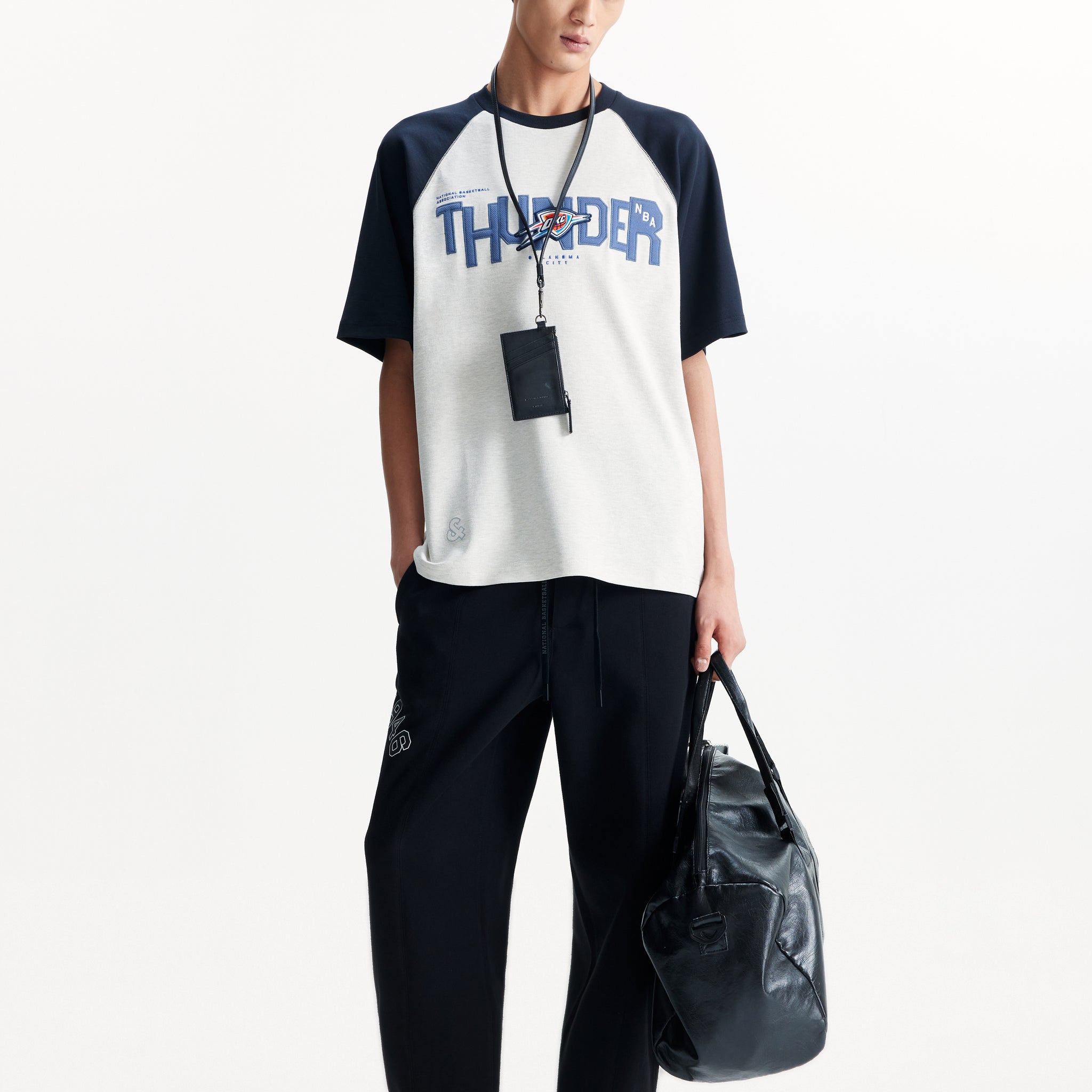 NBA系列鬆緊腰束腳長褲