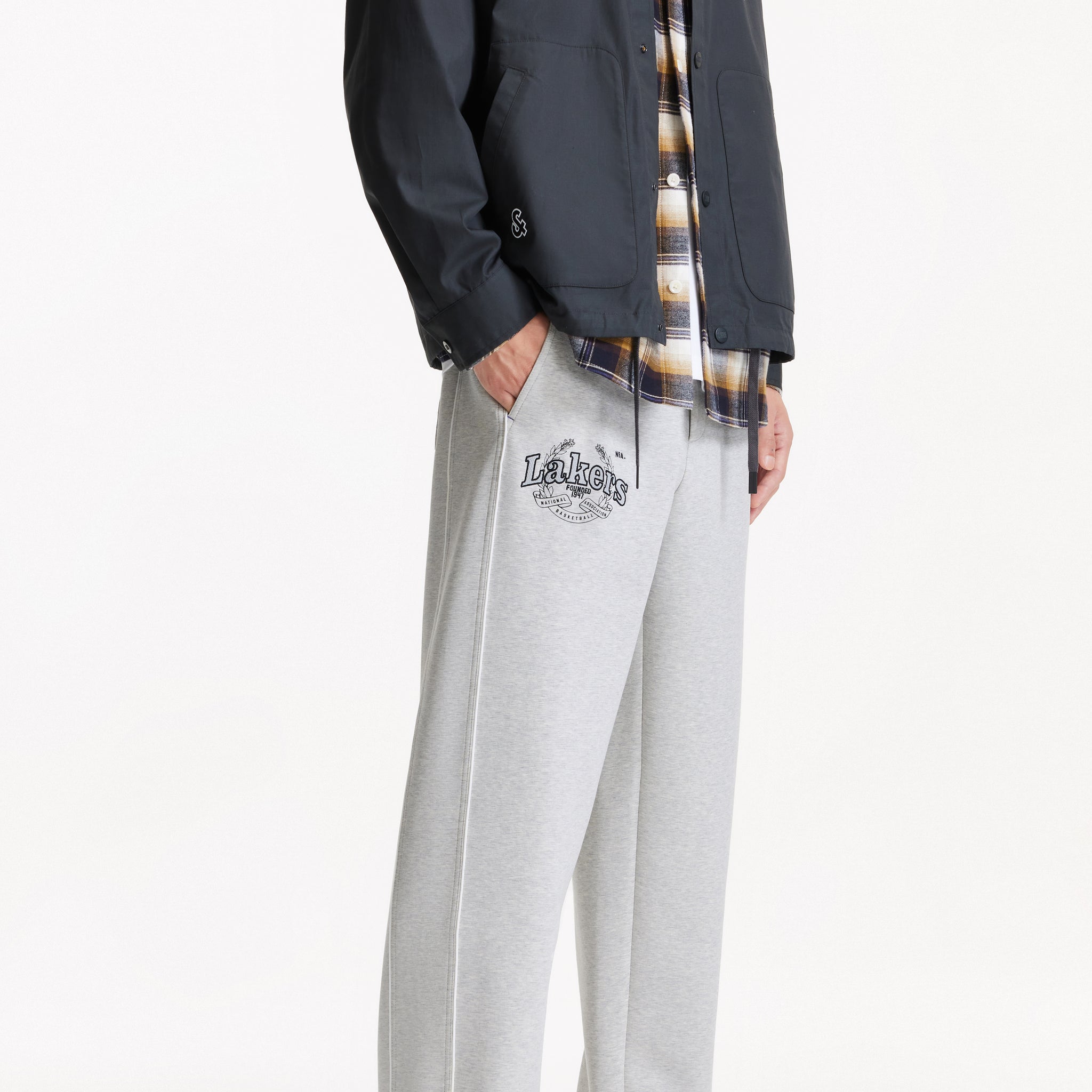 洛杉磯湖人隊鬆緊腰長褲