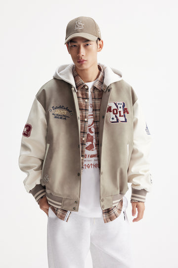 新奧爾良鵜鶘隊可拆連帽棒球外套