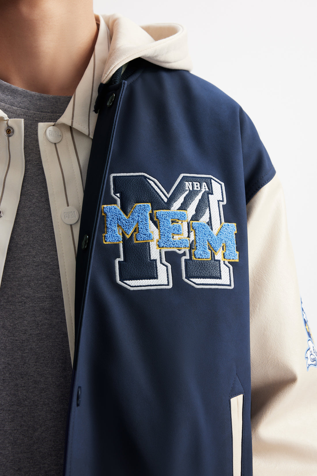 孟非斯灰熊隊可拆連帽棒球外套