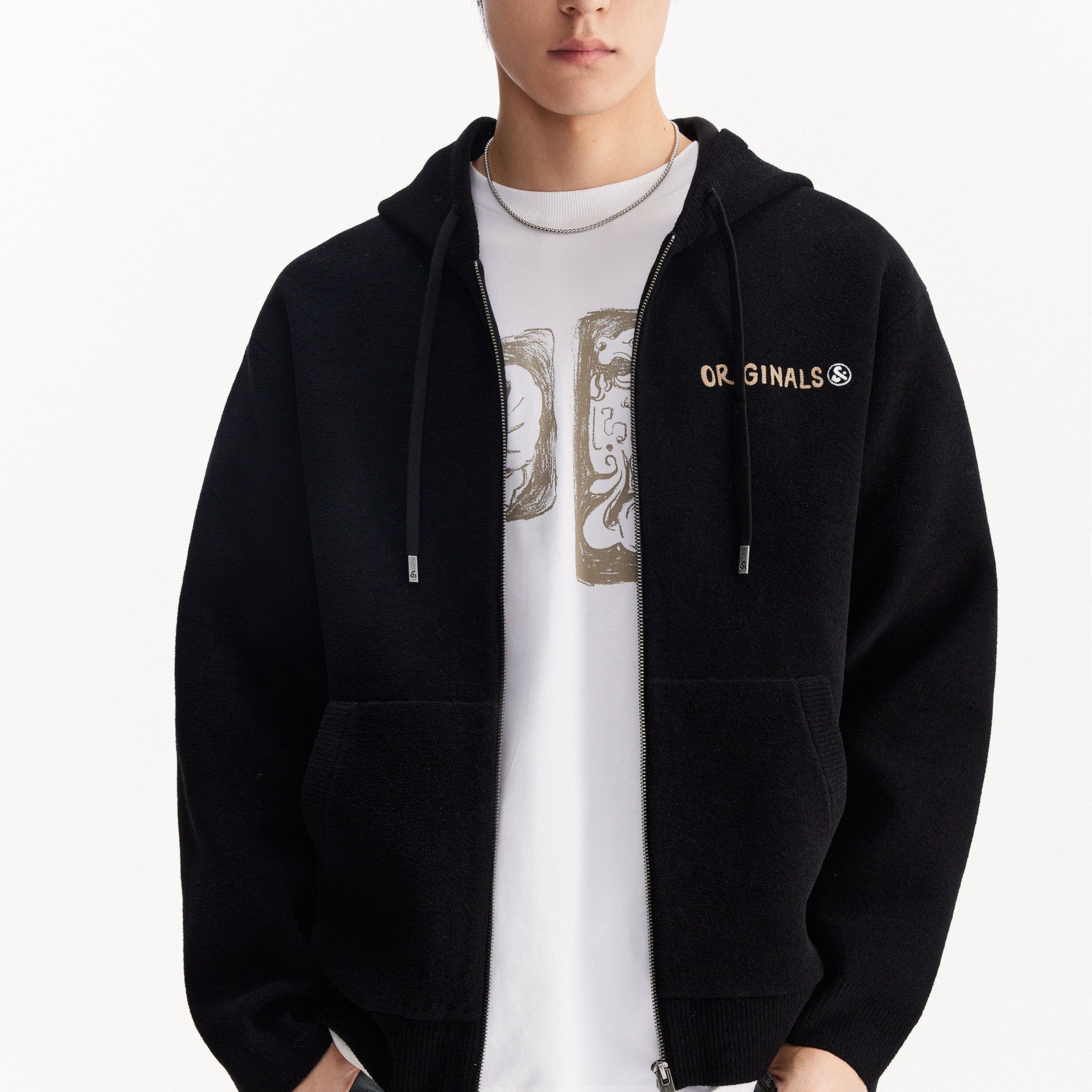 ORIGINALS系列連帽拉鍊衛衣外套