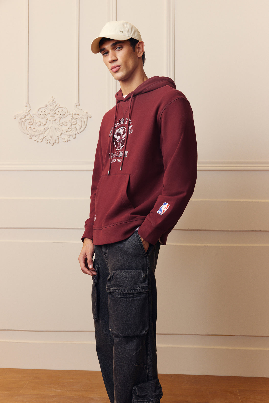 芝加哥公牛隊長袖連帽衛衣