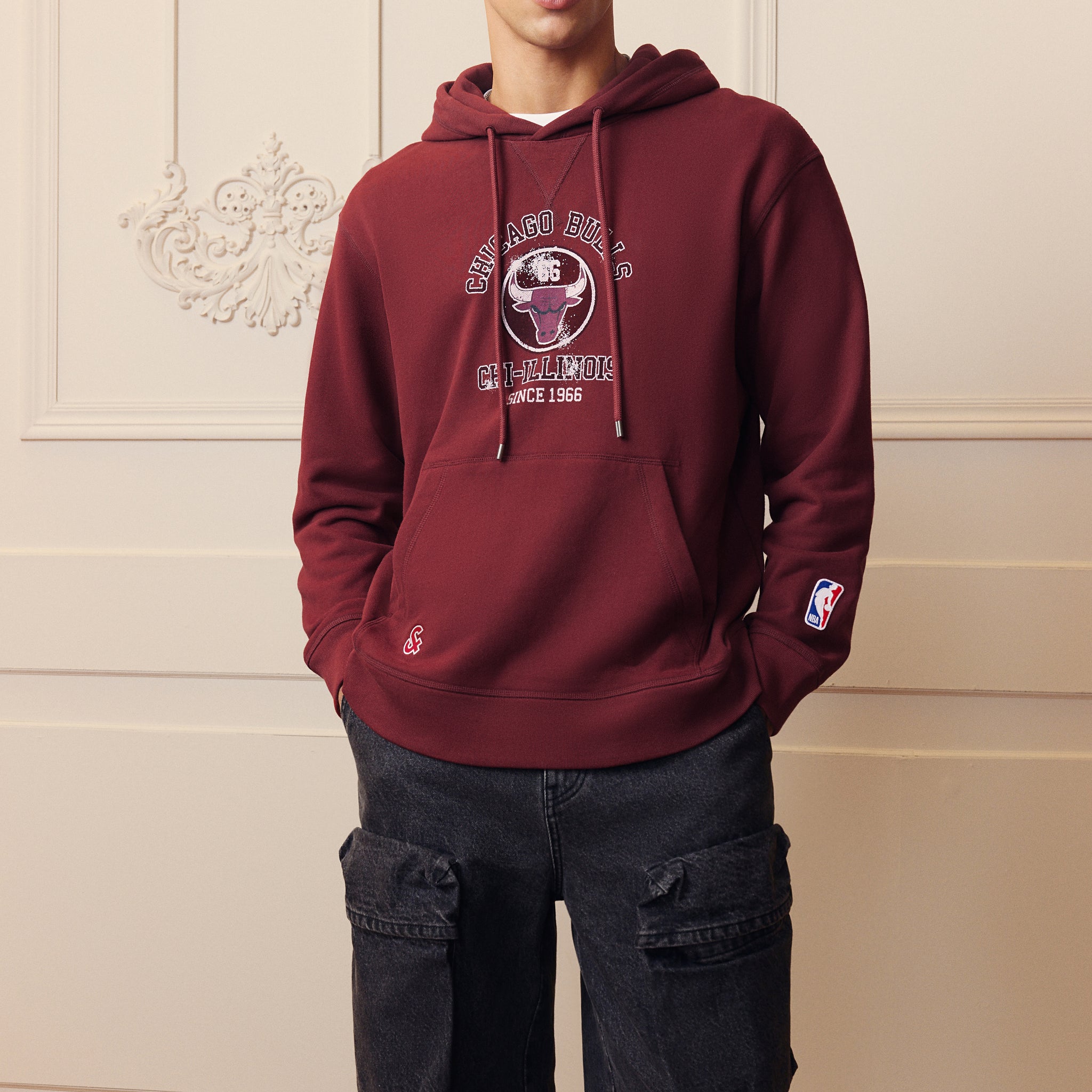 芝加哥公牛隊長袖連帽衛衣