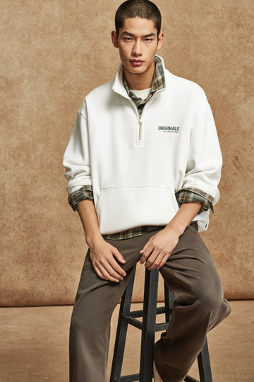 ORIGINALS系列休閒翻領長袖衛衣
