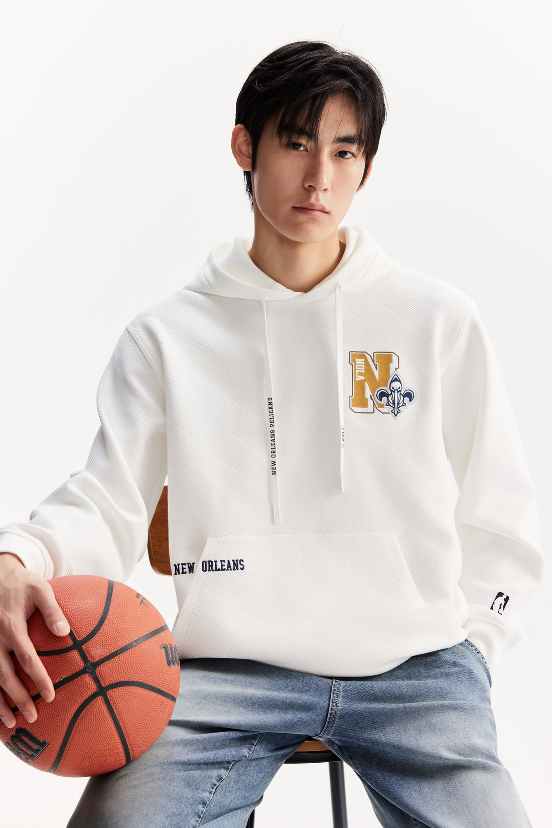 新奧爾良鵜鶘隊長袖連帽衛衣