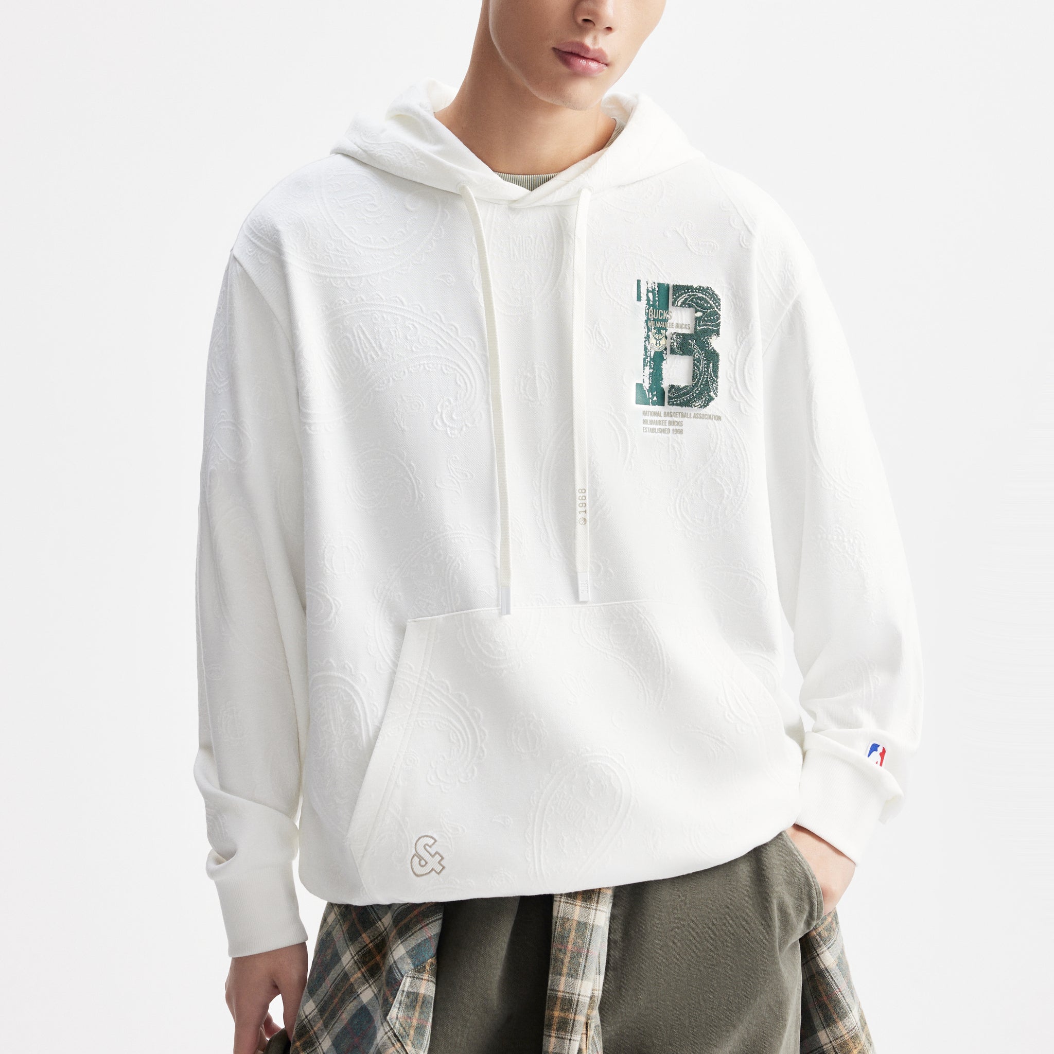 密爾華基公鹿隊長袖連帽衛衣