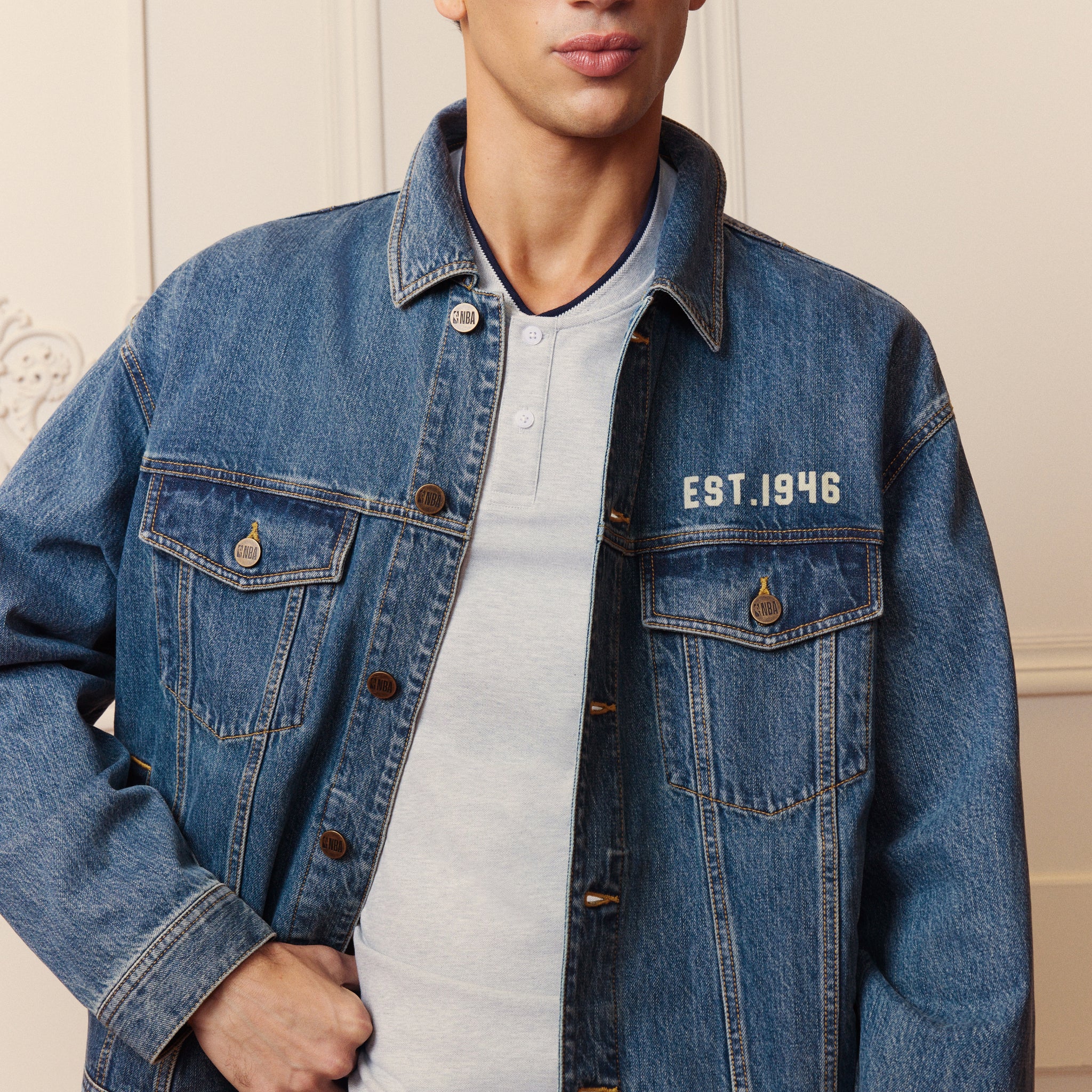 NBA系列牛仔長袖外套