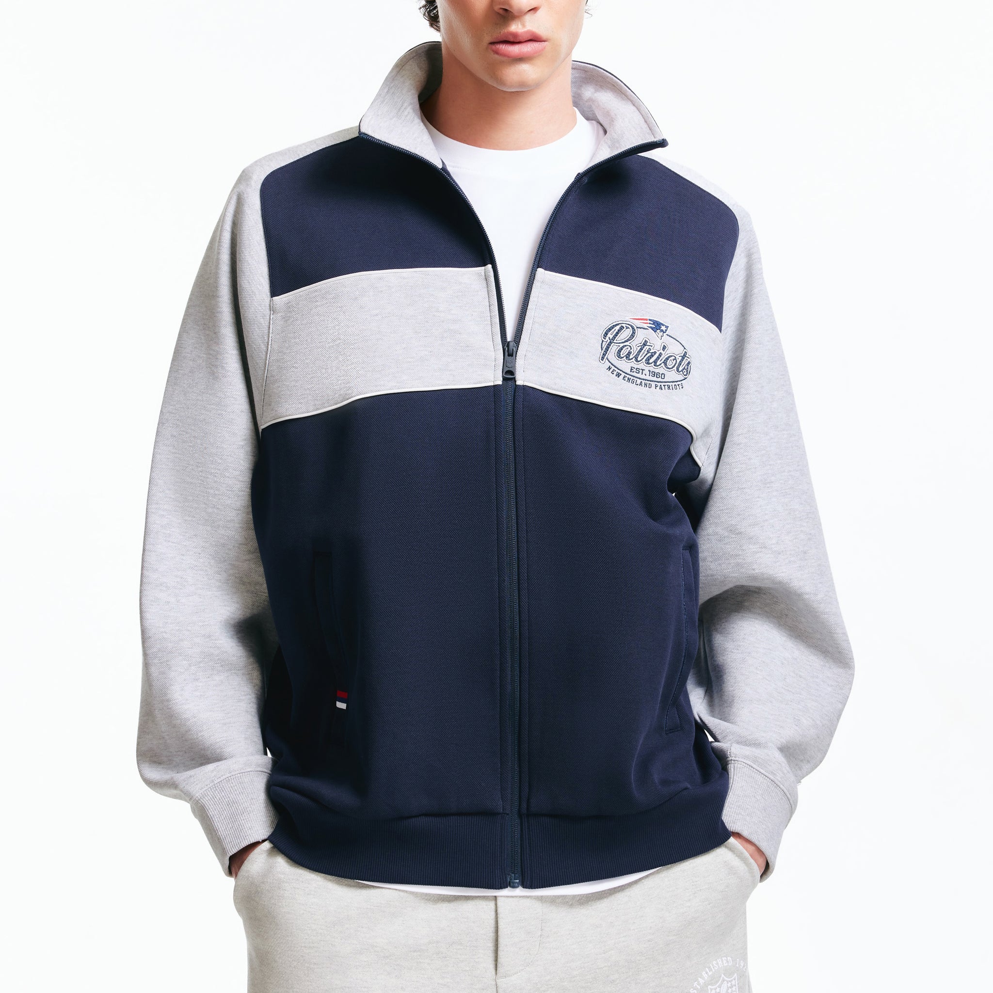 NFL系列拼色拉鍊外套