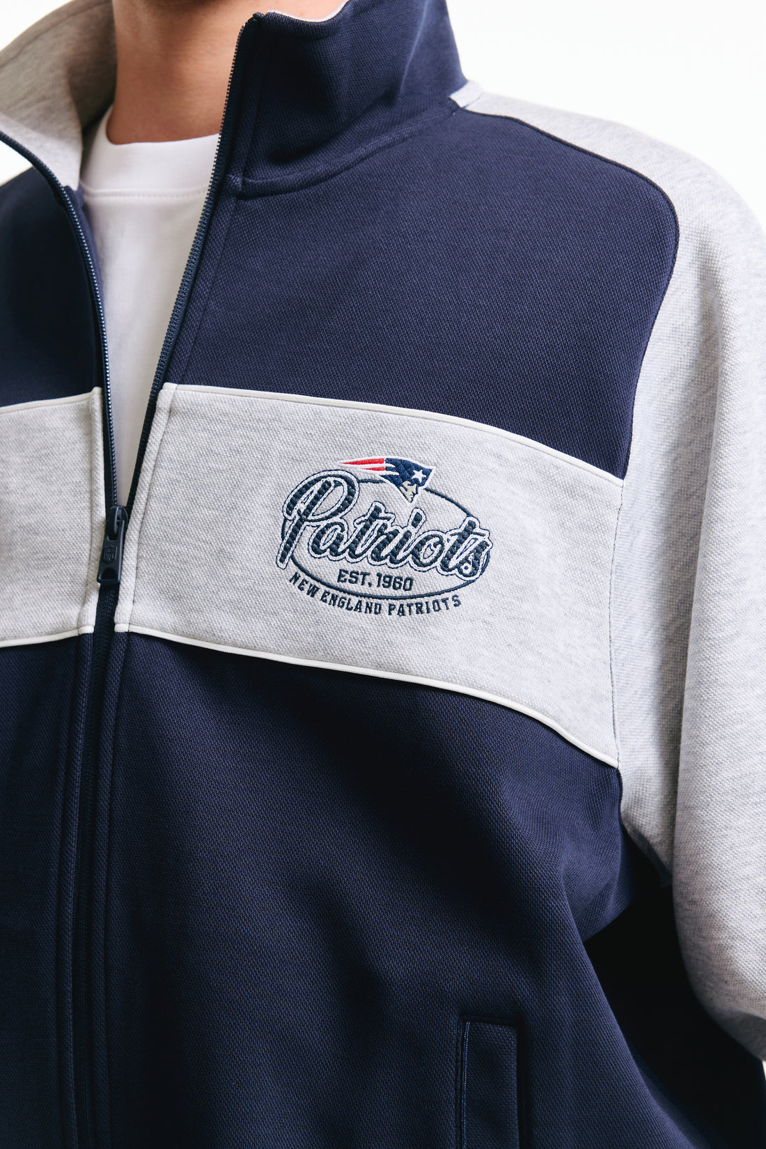 NFL系列拼色拉鍊外套