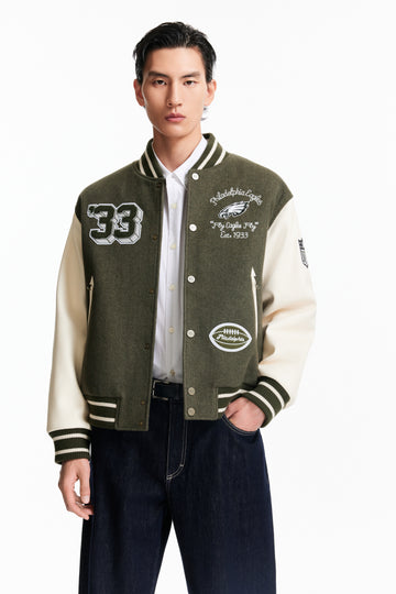 NFL系列拼接棒球外套