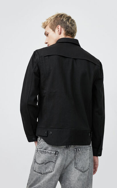 JackJones Men's Winter Black Denim Jacket| 220157515, , large