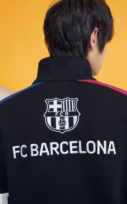 【FC Barcelona Collection】巴塞隆拿足球會聯名立領外套, Black, large