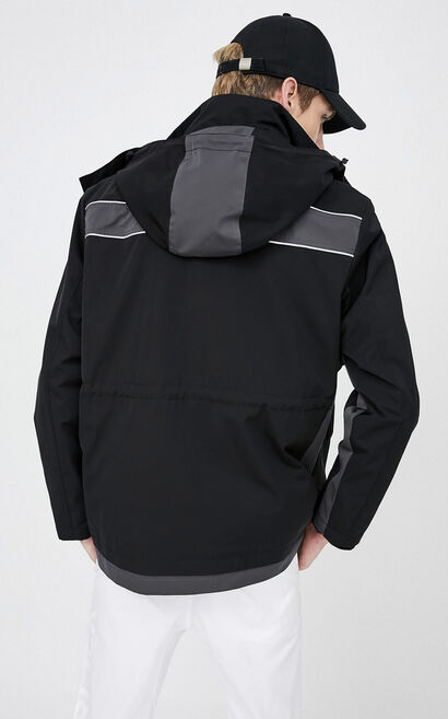 JackJones Men's Winter Detachable Lining Hooded Cotton Jacket| 220109504, , large