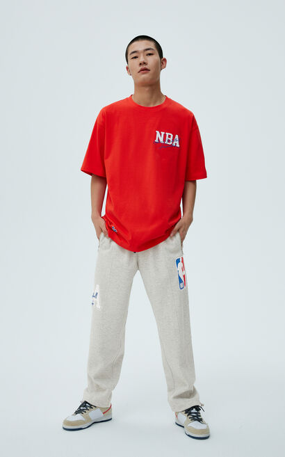 【NBA Collection】NBA聯名LOGO運動長褲, , large