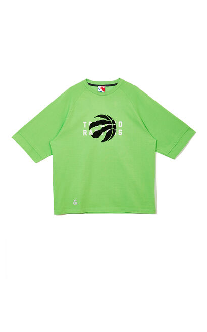 【NBA聯名款】多倫多速龍隊反光Logo標誌T恤, Army Green, large