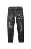 JackJones Men's Autumn & Winter Cotton Graffiti Pattern Knit Jeans| 220132504, , large