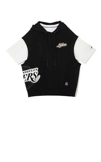 【NBA聯名款】洛杉磯湖人隊Logo兩件套背心連T恤, , large