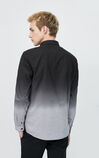 JackJones Men's Autumn & Winter 100% Cotton Gradient Long-sleeved Shirt| 220105517, Black, large