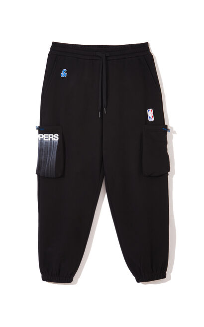 【NBA Collection】洛杉磯快艇隊運動長褲, Black, large