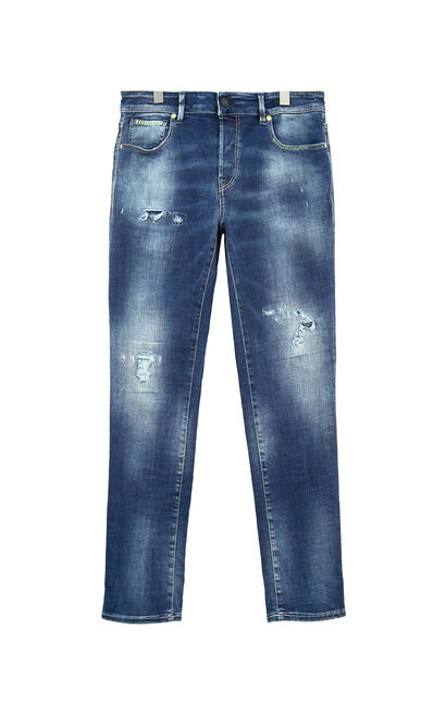 JackJones Men's Winter Stretch Cotton Washed Jeans| 220132509, , large