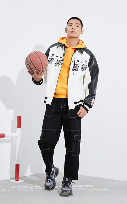 【NBA Collection】鳳凰城太陽隊外套, White, large