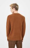 JackJones Men's Round Neckline Woolen Jacquard Weave Knit Sweater| 220125507, Grey, large
