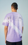【NBA聯名款】洛杉磯湖人隊紮染大圖案T恤, Purple, large