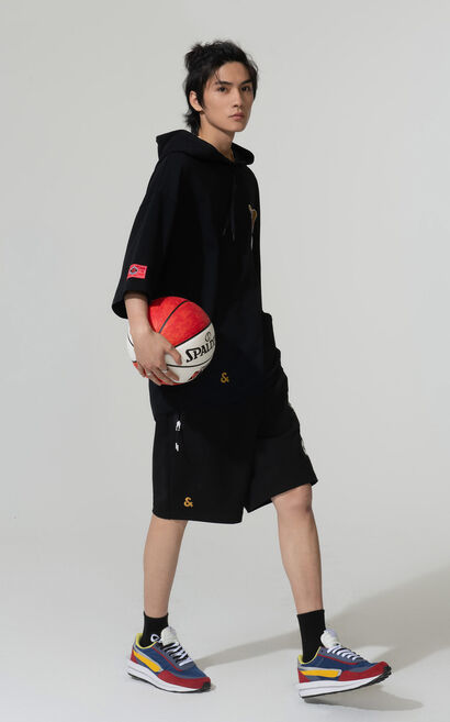 【NBA聯名款】多倫多速龍隊塗鴉圖案連帽衛衣, , large