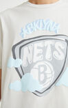 【NBA聯名款】布魯克林籃網隊塗鴉圖案T恤, , large