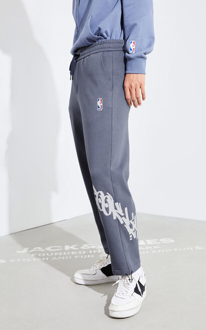 【NBA Collection】布魯克林籃網隊運動長褲, Grey, large