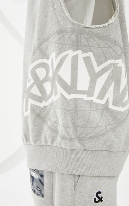 【NBA聯名款】布魯克林籃網隊Logo兩件套背心連T恤, , large