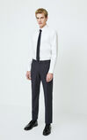 JackJones Men's Winter Slim Fit Stretch Cotton White Long-sleeved Shirt| 220105521, White, large