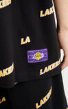 【NBA聯名款】洛杉磯湖人隊字母寬鬆T恤, , large